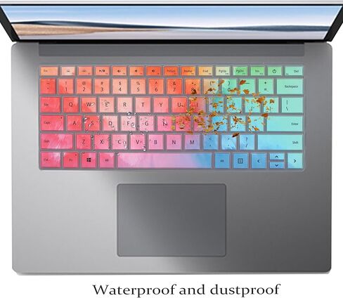 2 Pack Keyboard Cover for Microsoft Surface Laptop 5 /Surface Laptop 4 13.5" 15", Surface Book 3 13.5" 15", Surface Laptop 3 13.5" 15", Surface Laptop Studio 2 14.4" Keyboard Protective Cover Skin in Kuwait