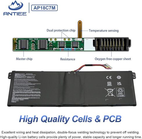 AP18E7M AP18E8M Battery for Acer Nitro 5 AN515-54 AN517-51 AN515-55 AN515-52 AN515-43 AN515-44 AN515-45 AN517-52, Nitro 7 AN715-51, Aspire 7 A715-74G,Predator Helios 300 PH315-52 PH315-53 PH317-53 in Saudi Arabia