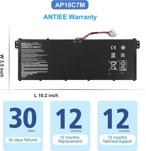 AP18E7M AP18E8M Battery for Acer Nitro 5 AN515-54 AN517-51 AN515-55 AN515-52 AN515-43 AN515-44 AN515-45 AN517-52, Nitro 7 AN715-51, Aspire 7 A715-74G,Predator Helios 300 PH315-52 PH315-53 PH317-53 in Saudi Arabia