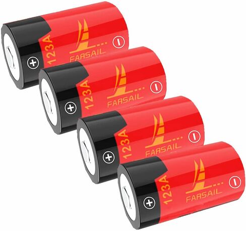 بطاريات FARSAIL Arlo قابلة لإعادة الشحن 123A، 8 عبوات 800 مللي أمبير 123A NiMH بطاريات قابلة لإعادة الشحن لكاميرات Arlo VMC3030 VMK3200 VMS3130 3230C 3430 3530، مصباح يدوي in Kuwait