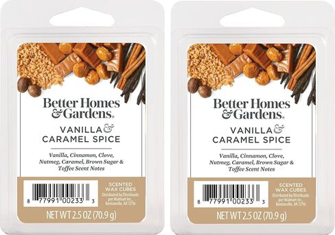 Better Homes and Gardens Scented Wax Cubes 2.5oz 2-Pack (Soft Cashmere Amber) in Saudi Arabia