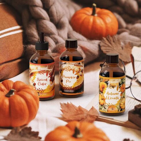 Pumpkin Pie Fragrance Oil 4 Fl Oz (120ml), ARVIDSSON Pumpkin Spice Essential Oil, Natural Pumpkin Pie Oil for Diffusers, Fall Essential Oil for Candle Making, Cozy Autmun Scented Oil in Kuwait