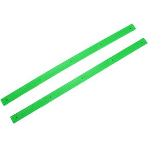 VBESTLIFE 2Pcs Skateboard Rails Protector Wear-Resistant Flexible Ribs Bones Board Rails with Mount Screws(Green) Cycling