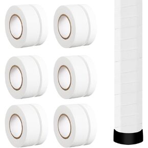 12pcs Lacrosse Stick Tapes, Cotton Tape Non-Precut Hockey Stick Grip Tapes Sweat-Absorbent Grip Tape for Golf Baseball Bats White Bar Cloth Tape