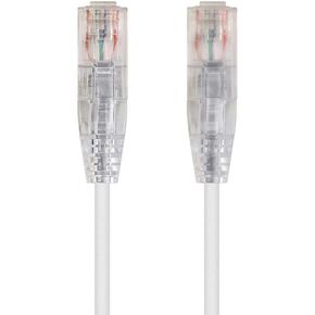 Monoprice Cat6 Ethernet Patch Cable, Snagless RJ45, Stranded, 550MHz, UTP, CMR Riser Rated, Pure Bare Copper Wire, 28AWG, 1 Feet, Blue - SlimRun Series in Kuwait