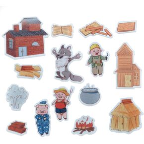 CHEFAN Felt Flannel Board Stories for Toddlers, The Three Little Pigs, Preschool Felt Activities, Flannel Graphic in Kuwait