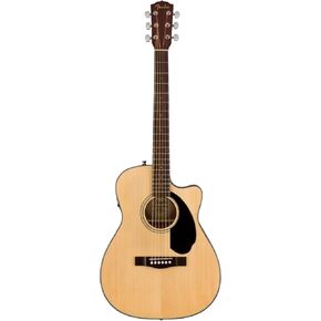 Fender CC-60SCE Concert Cutaway Acoustic Guitar, with 2-Year Warranty, Natural
