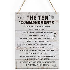 Inspirational Home Office Decor Nursery Decor Christian Room Decor Religious Gifts Bible Verse Wall Art Rustic Hanging Wall Decor Wood Sign for Living Room Kitchen Bedroom Bathroom