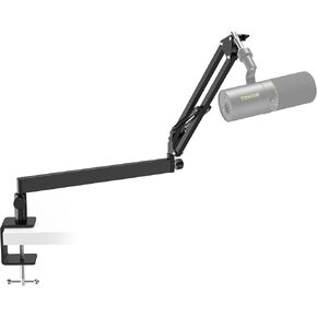 Tonor Mic Arm Desk Mount, Low Profile Boom Arm, Microphone Arm, Adjustable Mic Stand with Desk Mount Clamp, Screw Adapter, Cable Management, for Blue Yeti Hyper X QuadCast AT2020 Shure SM58 T20LP