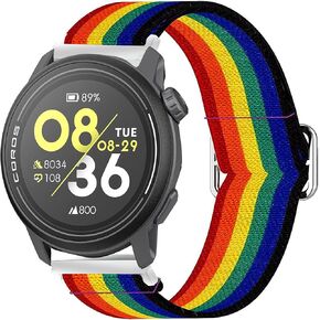 Compatible for COROS PACE 3 Bands, Lamshaw 20mm, 22mm Stretch Elastics Nylon Adjustable Replacement Strap Accessories for Men & Women Compatible for COROS PACE 3 / APEX 2 Pro / APEX Pro / APEX 46mm/APEX 2 / PACE 2 / APEX 42mm Smartwatch