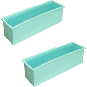 Flexible Rectangular Soap Silicone Loaf Mold Wood Box for 42oz Soap Making Supplies ¡­