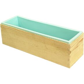 Flexible Rectangular Soap Silicone Loaf Mold Wood Box for 42oz Soap Making Supplies ¡­ in Kuwait