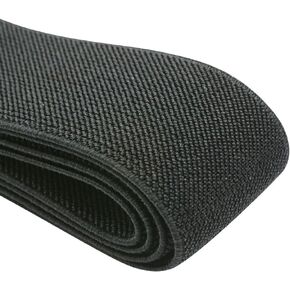 Strapcrafts 1.5 بوصة واسعة ملونة مزدوجة الجانب نسيج قطني مطاطي منسوج، 2 ياردة، كاكي 32140