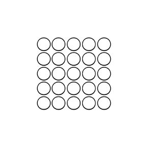 Sterling Seal OR90BLKBUN122X25 122 BUNA/NBR O-Ring, Nitrile, 90 Durometer Hardness (Pack of 25)