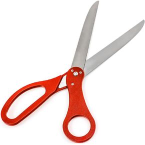 25" Ceremony Ribbon Cutting Scissors by Allures & Illusions, Black