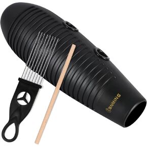 RANMING Guiro Instrument,3.9 x13 Inch Super Guiro,Fish Shaped Latin Percussion Instrument with 2 Scraper Musical Training Tool for Beginners and Music Lover.(Purple) in Kuwait