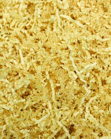 MagicWater Supply - 2 oz - Cream - Soft & Thin Crinkle Cut Paper Shred Filler great for Gift Wrapping, Basket Filling, Birthdays, Weddings, Anniversaries, Valentines Day, and other occasions in Kuwait