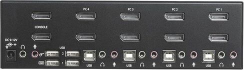 StarTech.com 4 Port DisplayPort KVM Switch - 4K 60Hz - Single Display - Dual Port UHD DP 1.2 USB KVM Switch with Integrated USB 2.0 Hub & Audio - Dell, HP, Apple, Lenovo - TAA Compliant (SV431DPUA2) in Saudi Arabia