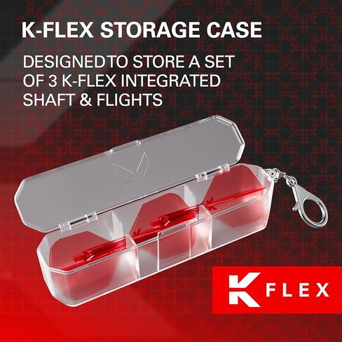 TARGET Darts K Flex Flights Storage Case | Stores Set of 3 Kflex Flight and Shaft System | K-Flex Holder, K Case, Dart Accessories Case, Hard Storage Case with Key Chain in Saudi Arabia