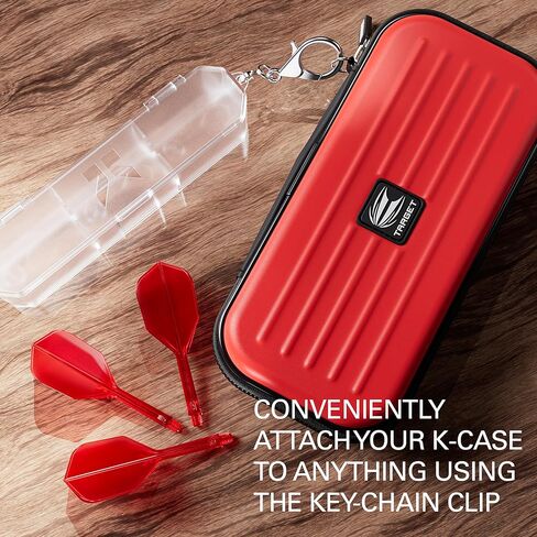 TARGET Darts K Flex Flights Storage Case | Stores Set of 3 Kflex Flight and Shaft System | K-Flex Holder, K Case, Dart Accessories Case, Hard Storage Case with Key Chain in Saudi Arabia