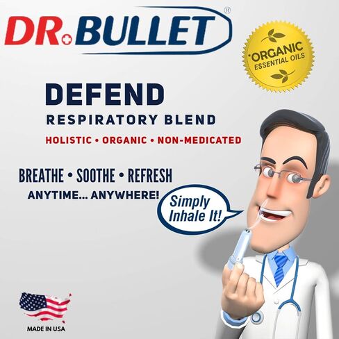 Aromatherapy Nasal Inhaler (3 Pack) by Dr.Bullet, Organic Essential Oils in Saudi Arabia