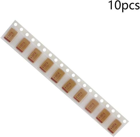 Fielect 10Pcs 470uF Tantalum Capacitor 470uF 6.3V SMD Tantalum Electrolytic Capacitor Patch/7343/D/470uF/6.3V Model in Saudi Arabia