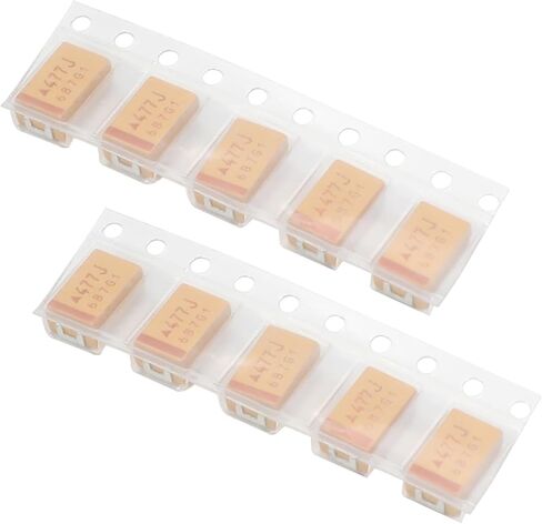 Fielect 10Pcs 470uF Tantalum Capacitor 470uF 6.3V SMD Tantalum Electrolytic Capacitor Patch/7343/D/470uF/6.3V Model in Saudi Arabia