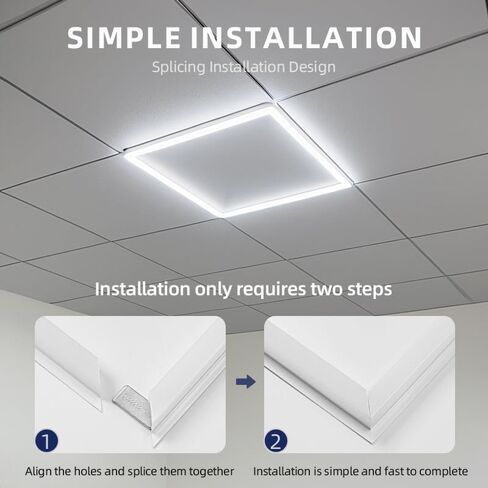 مصابيح لوحة LED بإطار Edge-Lit (23.74 × 0.98 × 23.74 بوصة) in Saudi Arabia