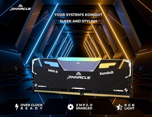 تايم تيك بيناكل كوندوي RGB 16GB KIT(2x8GB) DDR4 3200MHz PC4-25600 CL16-18-18-38 XMP2.0 كسر سرعة المعالج 1.35 فولت متوافق مع AMD وانتل كمبيوتر العاب الكمبيوتر المكتبي RAM - ابيض in Saudi Arabia