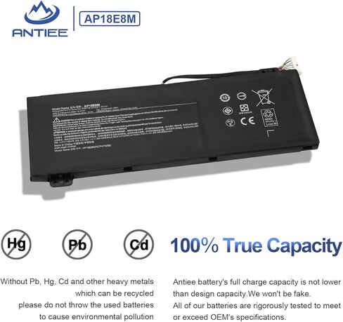 ANTIEE AP16M5J بطارية كمبيوتر محمول لشركة أيسر أسباير 1 A114-31 A114-32 أسباير 3 A314-31 A314-32 A314-41 A315-21 A315-21G A315-22 A315-31 A315-32 A315-33 A315-41 A315-51 A315 -53 A315-53G 2ICP4/80/104 in Saudi Arabia