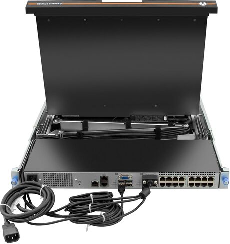 Vertiv Avocent LRA, Local Rack Access, 1U, Rack Mount Console, 8-Port KVM Console, 8 Cables (LRA185KMM8D-G01) in Kuwait