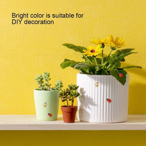 200PCS Tiny Wooden Bee Decor, YGDZ Self-Adhesive Painted Flatback Mini Wooden Bumble Bees for Crafts Scrapbooking Decoration Embellishments DIY in Kuwait