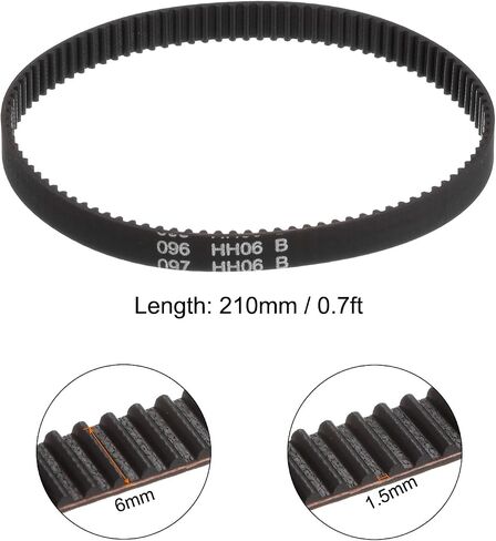 HARFINGTON 10pcs 2GT Timing Belt 210mm(0.7ft) Rubber 3D Printer Belt 1.5mm Pitch 6mm Width with Fiberglass Core for 3D Printer and Most Belt Driven Printers in Saudi Arabia