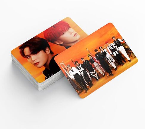 BLUECO 55 Pcs Ateez Lomo Cards The WORLD EP.FIN WILL New Album Merchandise Photocards Set ATINY‘s Fans Cards for Party Decorations in Saudi Arabia