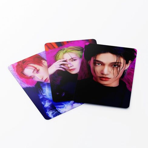 BLUECO 55 Pcs Ateez Lomo Cards The WORLD EP.FIN WILL New Album Merchandise Photocards Set ATINY‘s Fans Cards for Party Decorations in Saudi Arabia