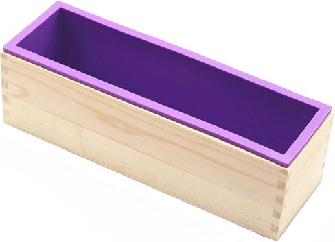 Silicone Soap Mold Loaf with Wooden Box for Soap Making in Kuwait