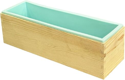 Flexible Rectangular Soap Silicone Loaf Mold Wood Box for 42oz Soap Making Supplies ¡­ in Kuwait