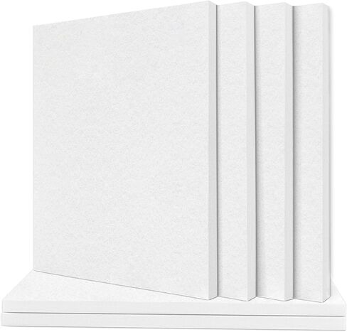 لوحة صوتية TroyStudio - 16 × 12 × 0.5 بوصة، 6 عبوات سميكة وعازلة للصوت ولوحة ممتصة للصوت، بلاط معالجة صوتية للجدار والسقف لاستوديو التسجيل، المنزل in Kuwait