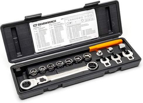 GEARWRENCH 15 Piece Serpentine Belt Tool Set with Locking Flex Head Ratcheting Wrench | 89000 in Saudi Arabia