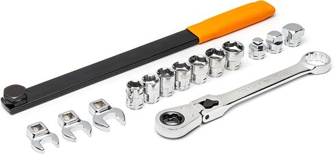 GEARWRENCH 15 Piece Serpentine Belt Tool Set with Locking Flex Head Ratcheting Wrench | 89000 in Saudi Arabia