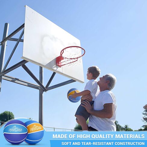 Glow in The Dark Mini Basketball with Pump(6",4 Pack), Glowing Mini Basketball for Indoor Outdoor Hoop, Small Basketball Balls for Kids, Toddlers, Adults in Saudi Arabia