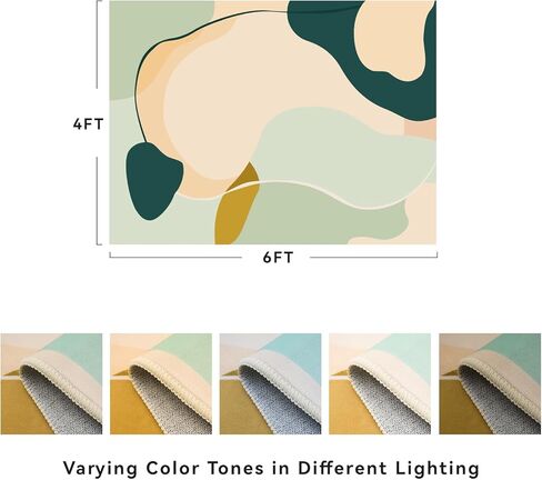 سجاد بوهو أخضر قابل للغسل لغرفة المعيشة - سجادة غرفة نوم كبيرة مقاس 8 × 10، فائقة النعومة وغير قابلة للانزلاق، سجادة منخفضة الطبقات مناسبة لغرفة المعيشة وغرفة النوم والمكتب وغرفة الطعام بجانب السرير in Kuwait