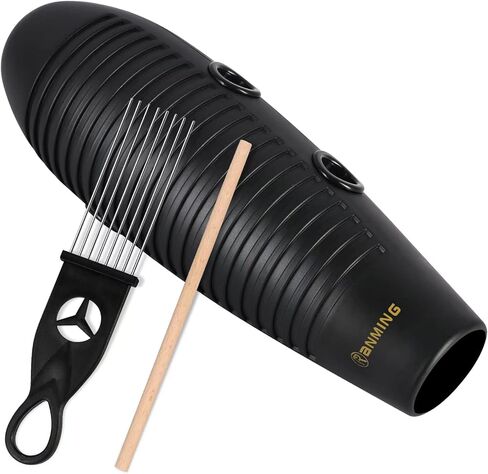 RANMING Guiro Instrument,3.9 x13 Inch Super Guiro,Fish Shaped Latin Percussion Instrument with 2 Scraper Musical Training Tool for Beginners and Music Lover.(Purple) in Kuwait