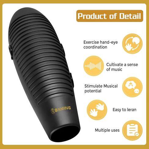 RANMING Guiro Instrument,3.9 x13 Inch Super Guiro,Fish Shaped Latin Percussion Instrument with 2 Scraper Musical Training Tool for Beginners and Music Lover.(Purple) in Kuwait