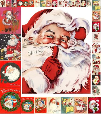 Decoupage Paper Pack (35 Sheets 6"x8") Cute Christmas Animals FLONZ Vintage Styled Christmas Pictures Cards for Decoupage, Craft and Scrapbooking in Kuwait