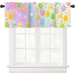 Tomalillin القديس باتريك نافذة الستائر الستارة المطبخ قضيب جيب قصيرة لوحات الستار، البرسيم جنوم شامروك الستارة الستارة، جنوم نافذة العلاجات الستائر لغرفة المعيشة غرفة نوم 54x18in in Kuwait