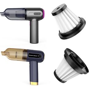 Reusable Replacment HEPA Filters: 2 Pack Handheld Vacuum Cleaner Dust Collector Mini Filter Hepa Filtration for KVC07/KVC09 Keyboard Vac Dustbuster