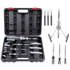 Cylinder Hone Tool Set with Tool Box, 7pcs Adjustable Engine Cylinder Honing Tool Kit for Sizes 3/4" to 7" Cylinders, with 1-⅛", 3" and 4" Replacement Sanding and Polishing Stones