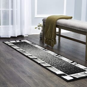 Home Dynamix Lyndhurst Rotana Modern Area Rug, Contemporary Blue/Gray/Ivory 1'9"x7'2"
