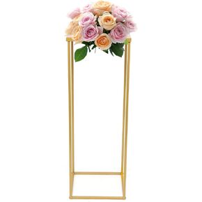 10Pcs 31.5Inch Tall Gold Centerpiece Stands 10pcs Gold Stands for Centerpieces Wedding Flower Stand Gold Wedding Centerpieces Metal Flower Stand for Party, Wedding Reception, Home Decoration